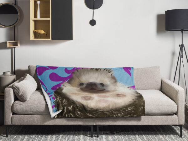Hedgehog belly Throw Blanket