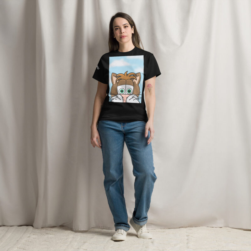 Cartoon cat face Unisex classic tee - Image 4