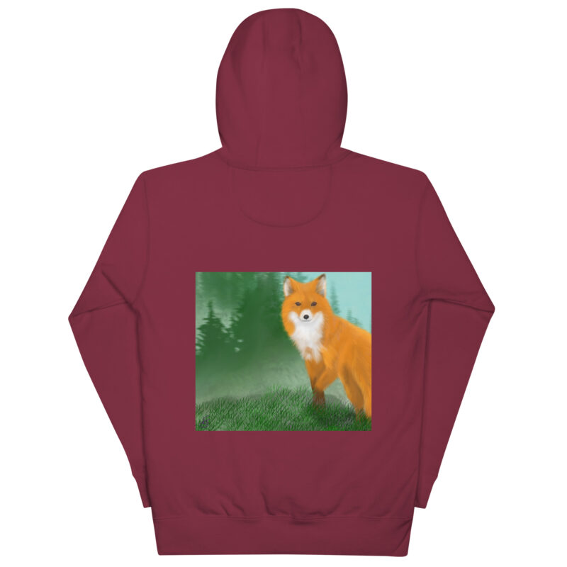 Fox Unisex Hoodie - Image 5