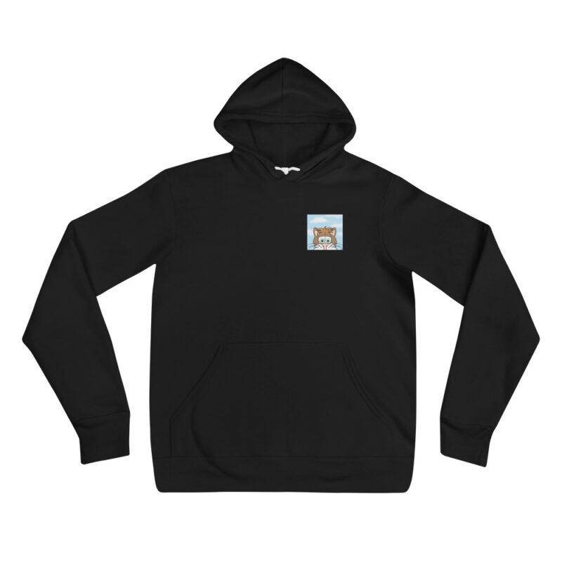 Cartoon cat face Unisex hoodie