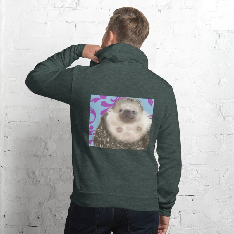 Hedgehog belly Unisex hoodie - Image 6