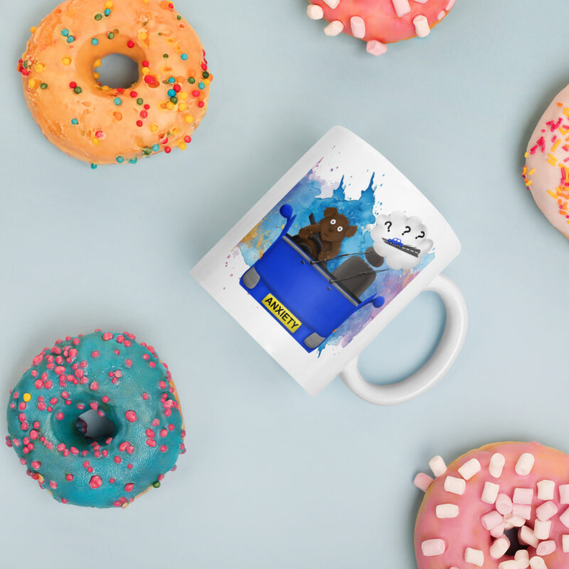 Driving Anxiety White glossy mug - Image 3