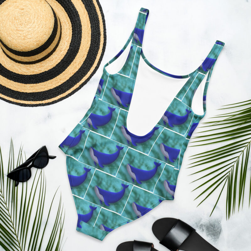 Blue Whale One-Piece Swimsuit - Image 2