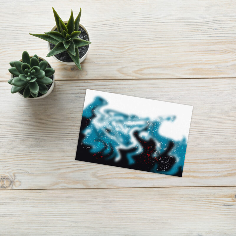 Green abstract Greeting card - Image 2