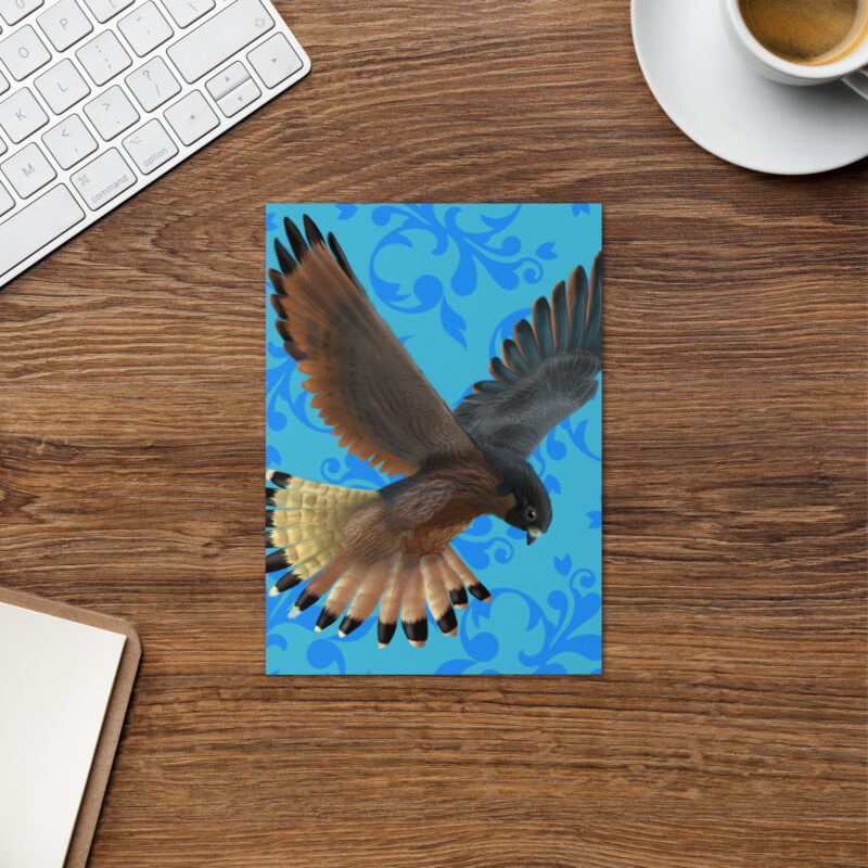 Peregrine falcon Greeting card
