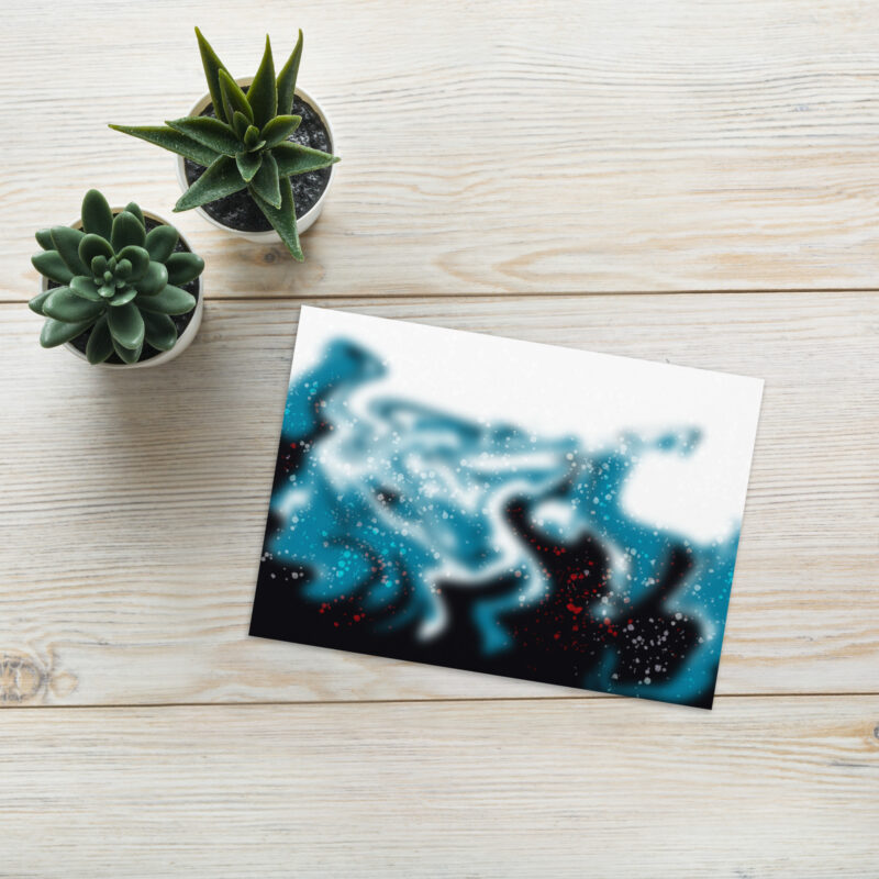 Green abstract Greeting card - Image 5
