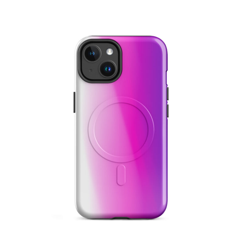 Pink abstract MagSafe® tough case for iPhone® - Image 2