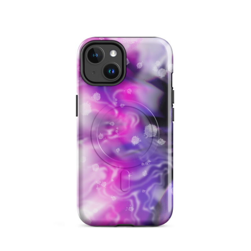 Pink abstract 3 MagSafe® tough case for iPhone® - Image 2