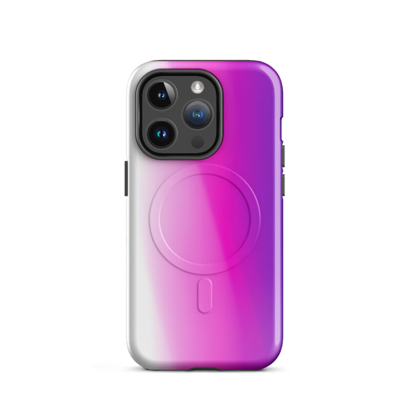 Pink abstract MagSafe® tough case for iPhone® - Image 4