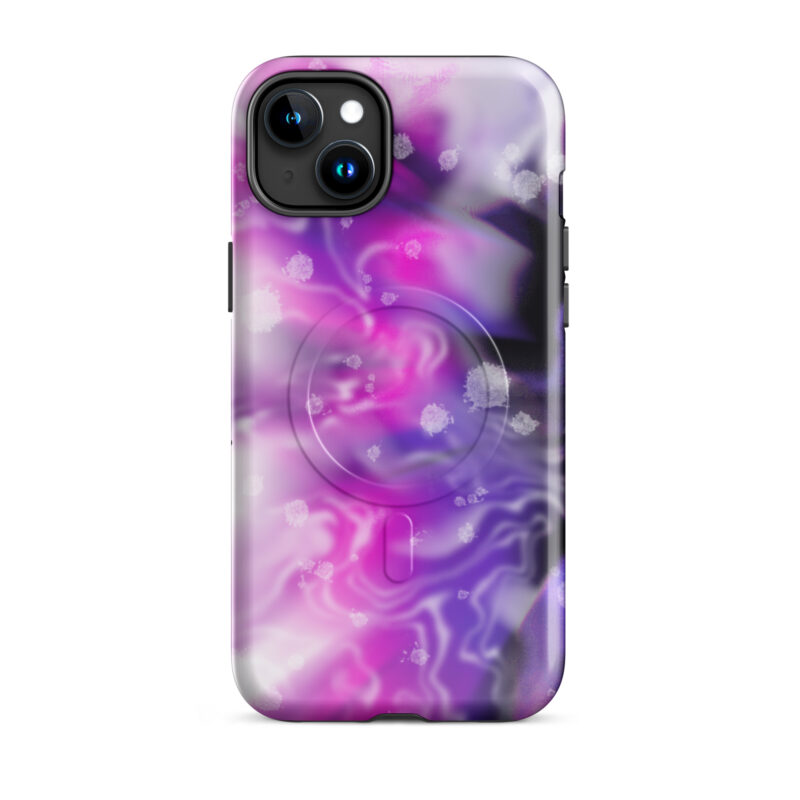 Pink abstract 3 MagSafe® tough case for iPhone® - Image 6