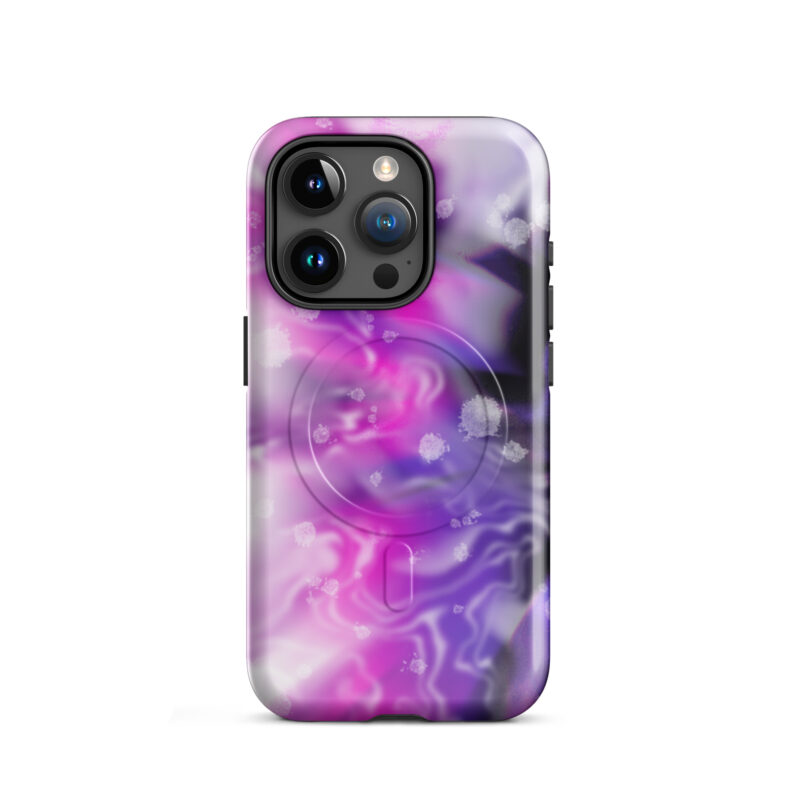 Pink abstract 3 MagSafe® tough case for iPhone® - Image 7