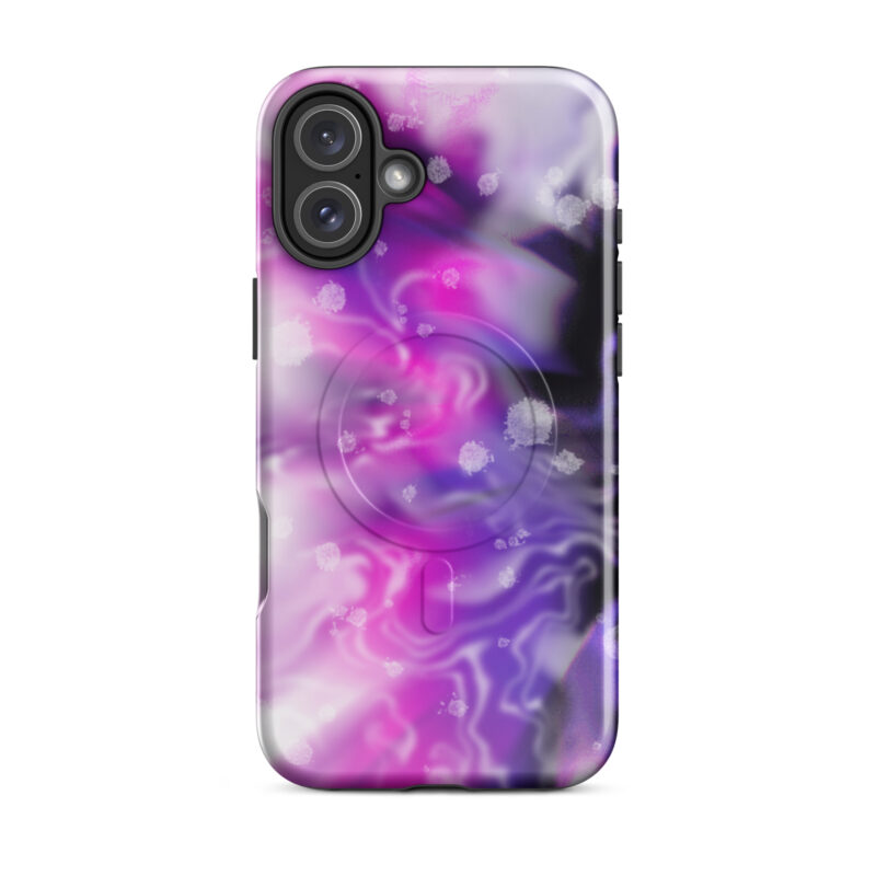 Pink abstract 3 MagSafe® tough case for iPhone® - Image 10