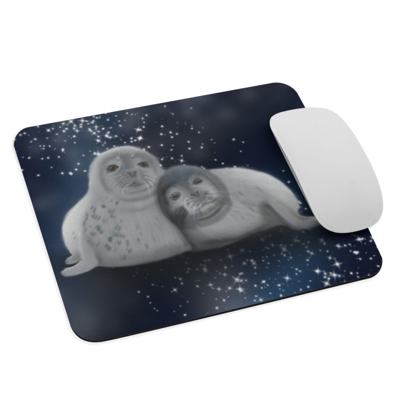 Cuddling Seals Mouse pad - Image 3