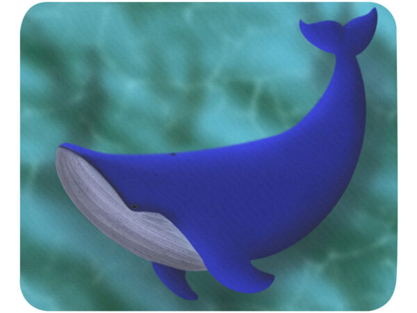 Blue Whale Mouse pad