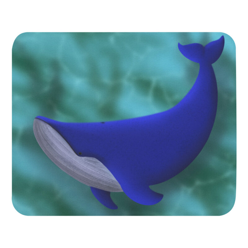Blue Whale Mouse pad