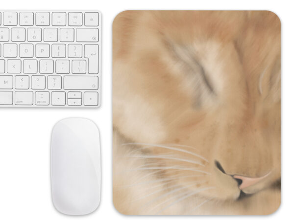 Lioness Sleeping Mouse pad
