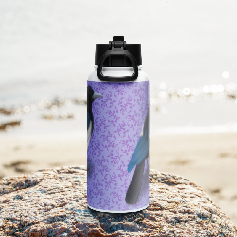 Magpie Stainless steel water bottle with a straw lid - Image 4