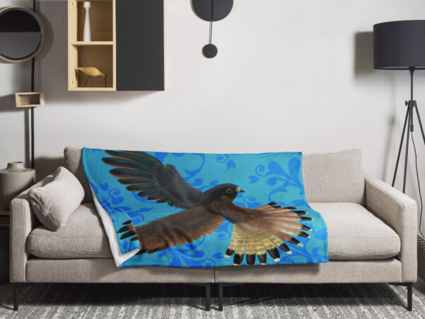 Peregrine falcon Throw Blanket