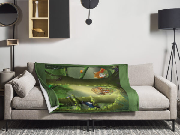 Forest Creatures Throw Blanket