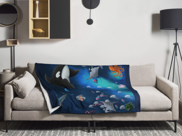 Ocean within the stars Throw Blanket