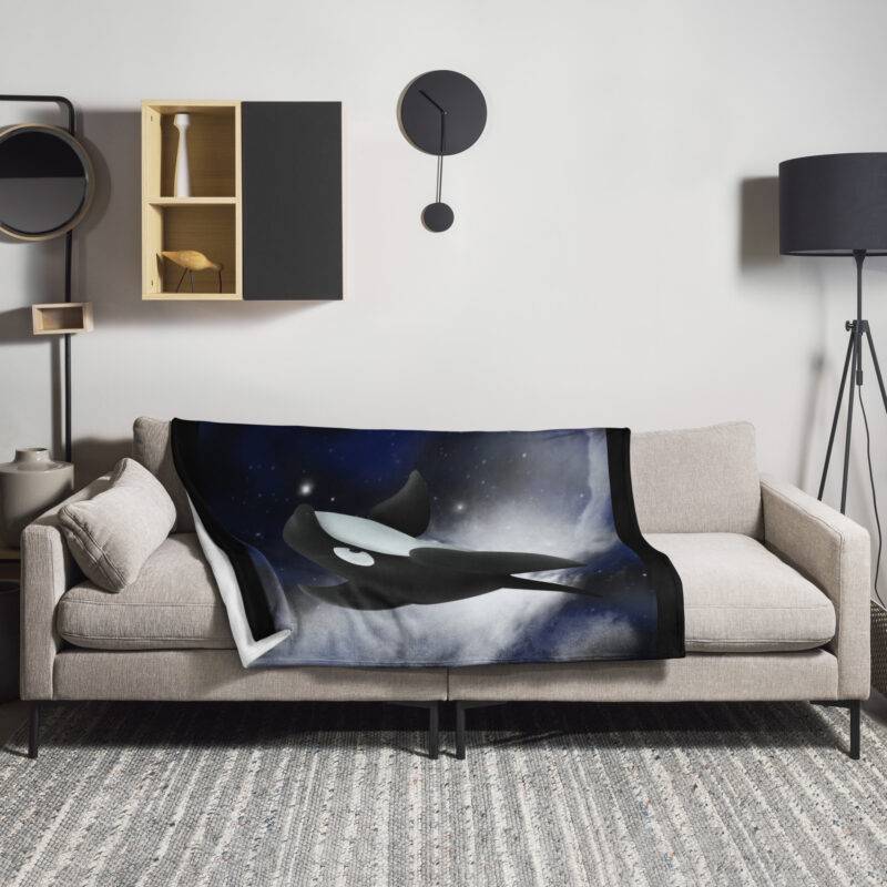 Killer whale Throw Blanket
