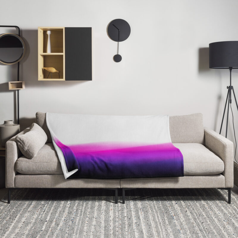 Pink abstract Throw Blanket