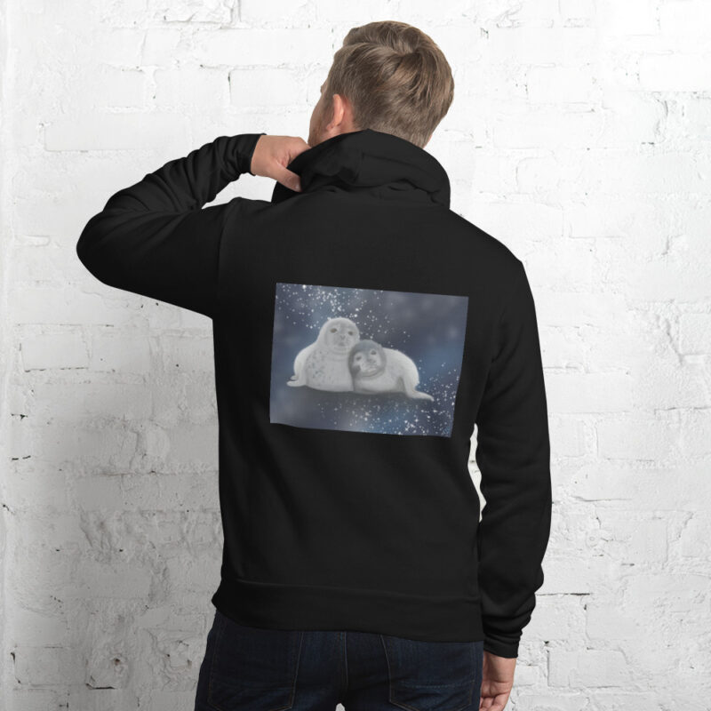 Cuddling Seals Unisex hoodie - Image 3