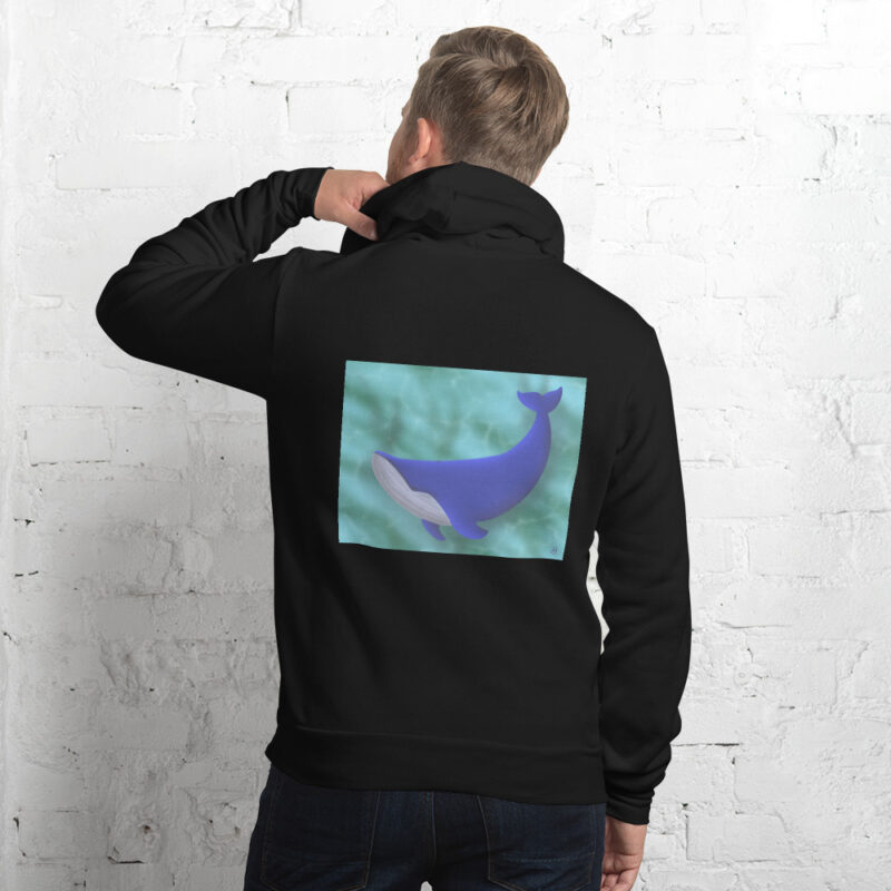 Blue Whale Unisex hoodie - Image 3