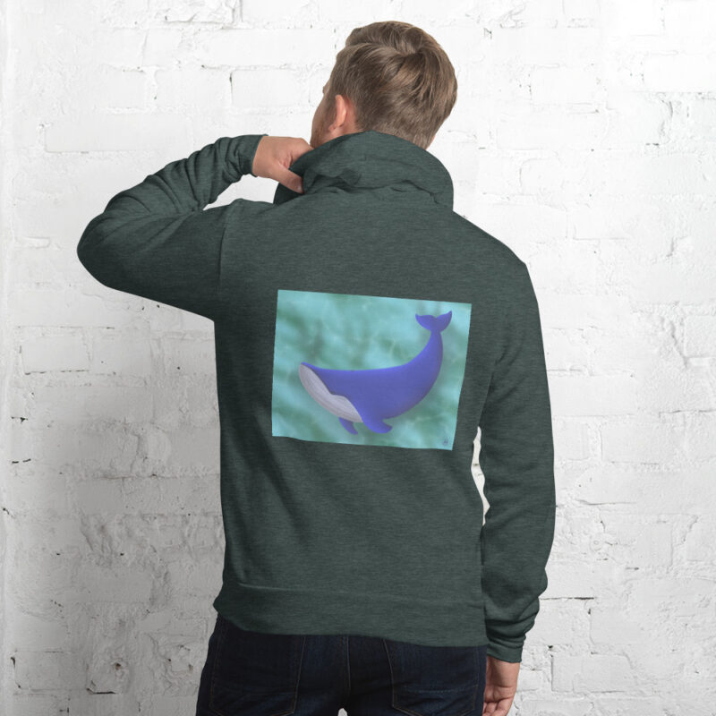 Blue Whale Unisex hoodie - Image 7