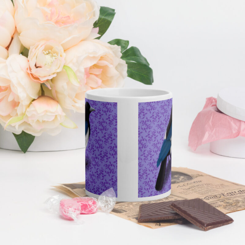 Magpie White glossy mug - Image 3