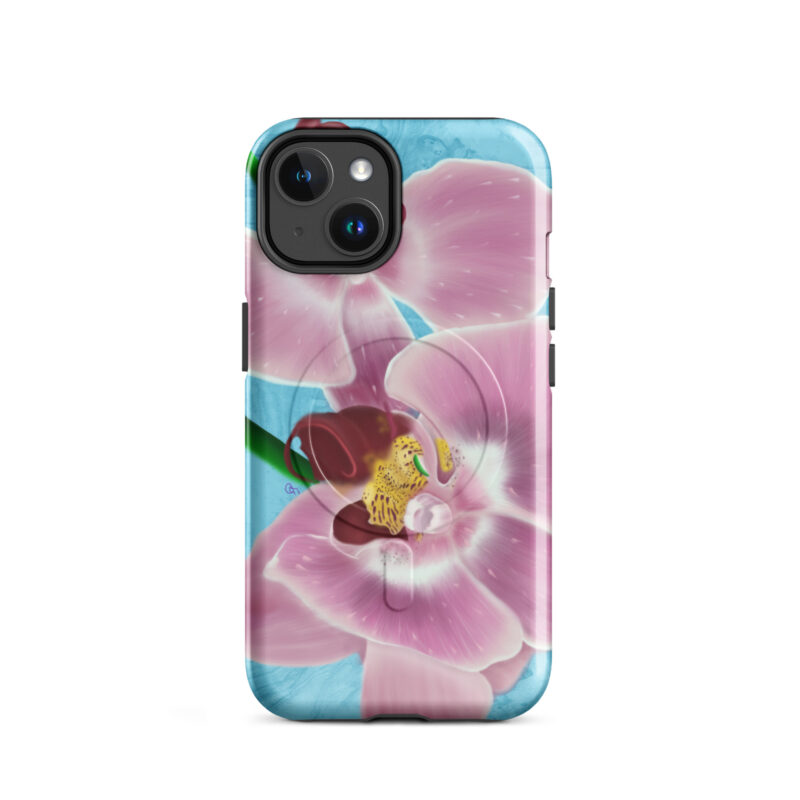 Pink Orchids MagSafe® tough case for iPhone® - Image 2