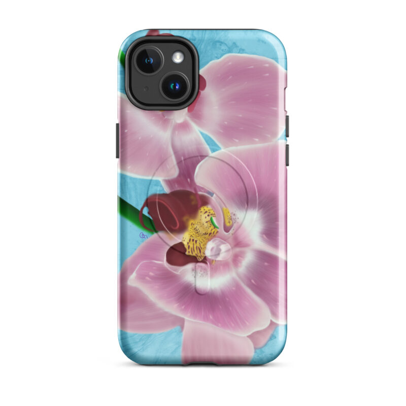 Pink Orchids MagSafe® tough case for iPhone® - Image 3