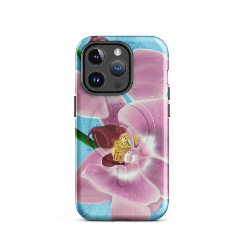 Pink Orchids MagSafe® tough case for iPhone® - Image 4