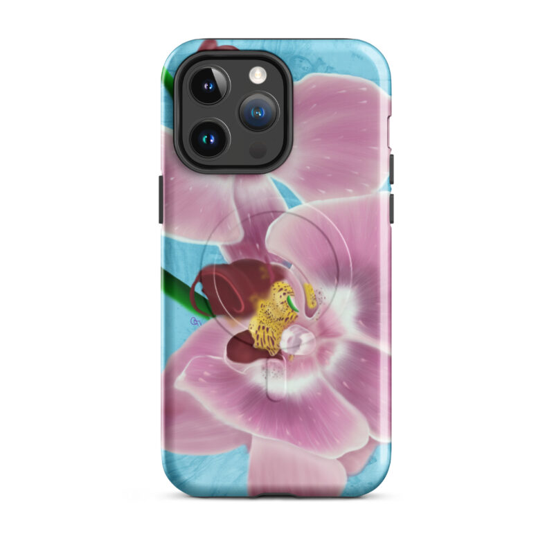 Pink Orchids MagSafe® tough case for iPhone®