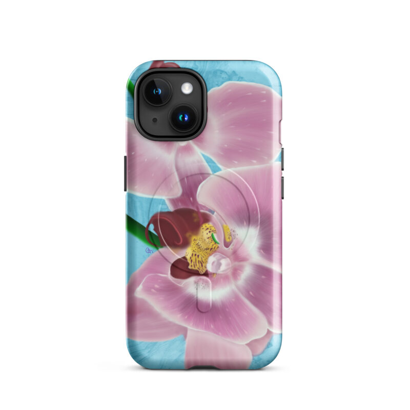Pink Orchids MagSafe® tough case for iPhone® - Image 5