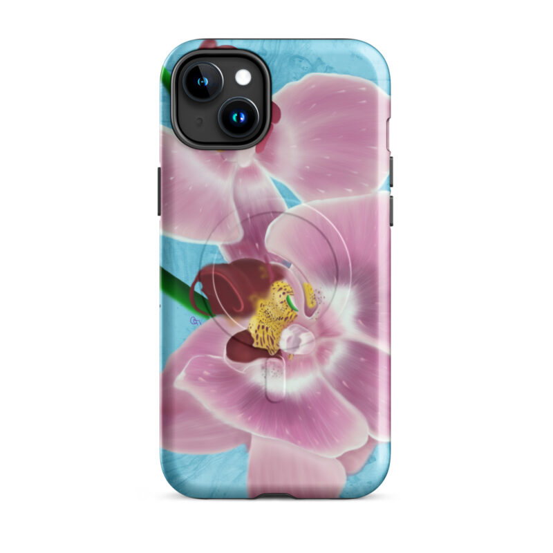 Pink Orchids MagSafe® tough case for iPhone® - Image 6
