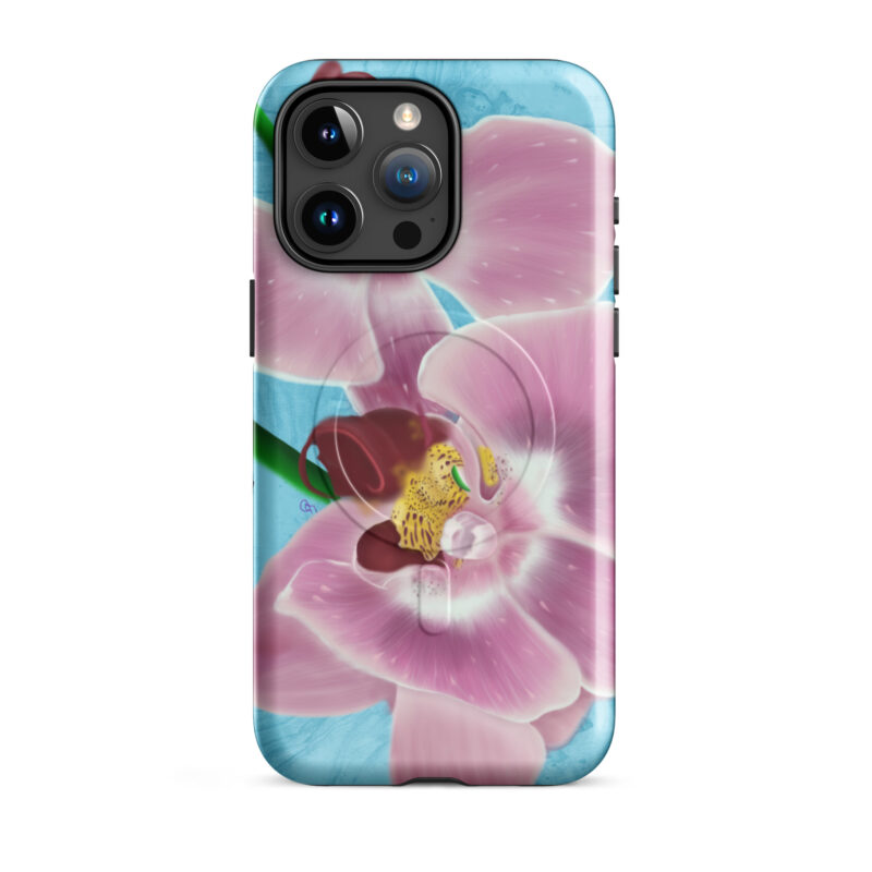 Pink Orchids MagSafe® tough case for iPhone® - Image 8