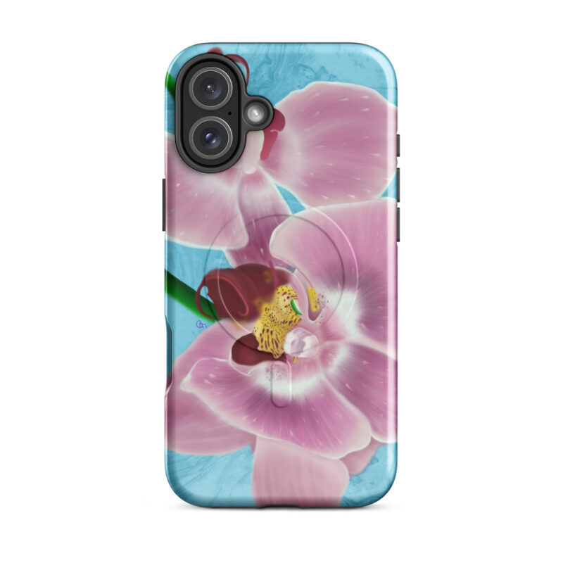 Pink Orchids MagSafe® tough case for iPhone® - Image 10