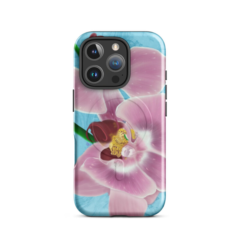 Pink Orchids MagSafe® tough case for iPhone® - Image 11
