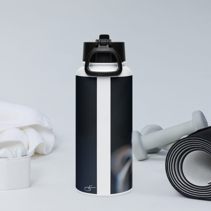Gone to seed Stainless steel water bottle with a straw lid - Image 4
