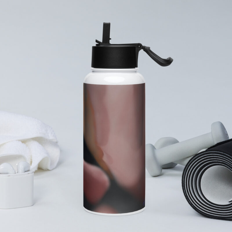 Bird of paradise Stainless steel water bottle with a straw lid - Image 3