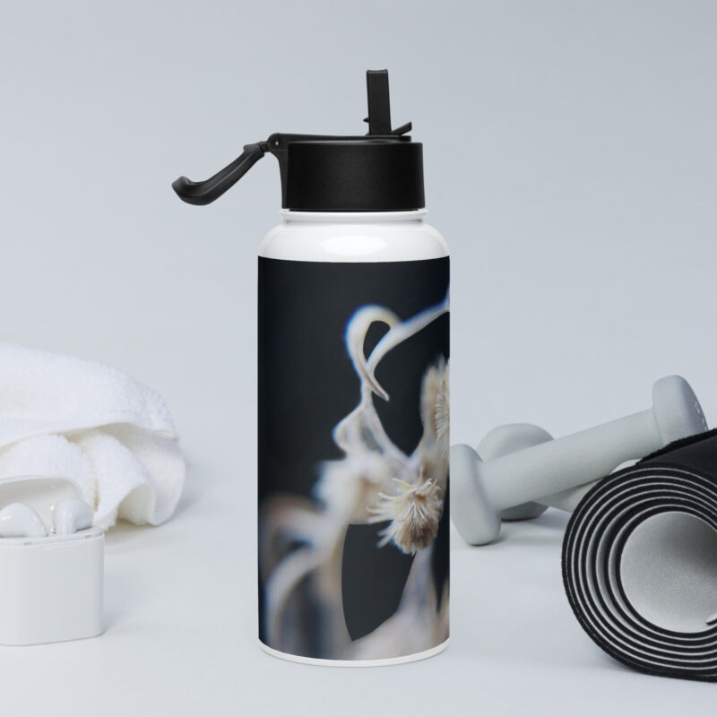 Gone to seed Stainless steel water bottle with a straw lid - Image 2