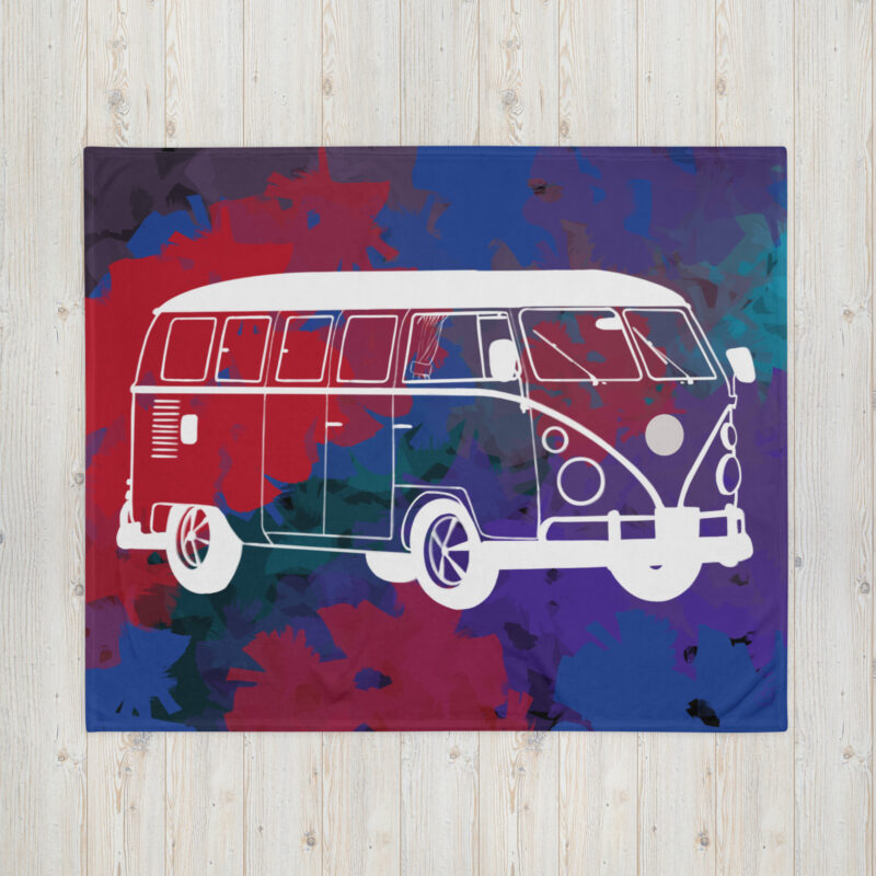 Camper van 5 Throw Blanket - Image 2